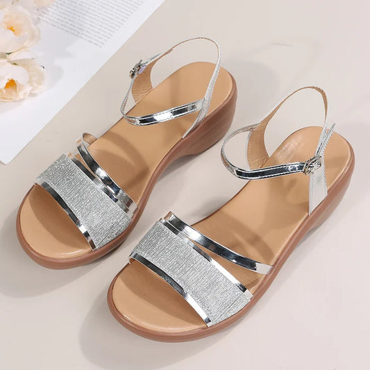 🔥Last Day Promotion 45% OFF - 2024 New Women's Open Toe Wedge Sandals 🛫 Free shipping over 2 products