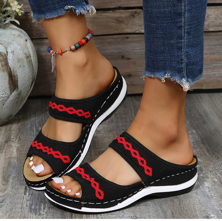 🔥Last Day Promotion 70% OFF🔥 Leather Orthopedic Arch Support Sandals Diabetic Walking Cross Sandals