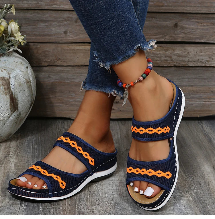 🔥Last Day Promotion 70% OFF🔥 Leather Orthopedic Arch Support Sandals Diabetic Walking Cross Sandals