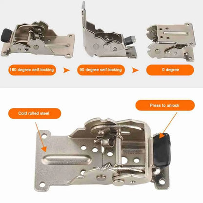 90/180 Degree Self-Locking Folding Hinge